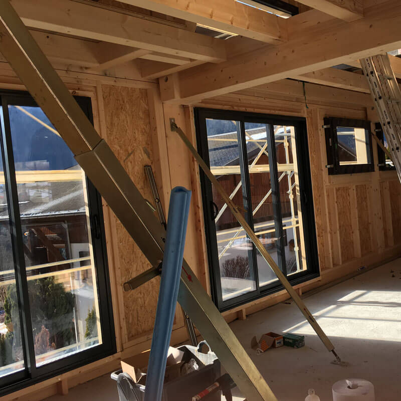 Construction d’un chalet moderne 